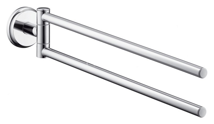 Полотенцедержатель Hansgrohe Logis Classic двухрожковый, хром (41612000)