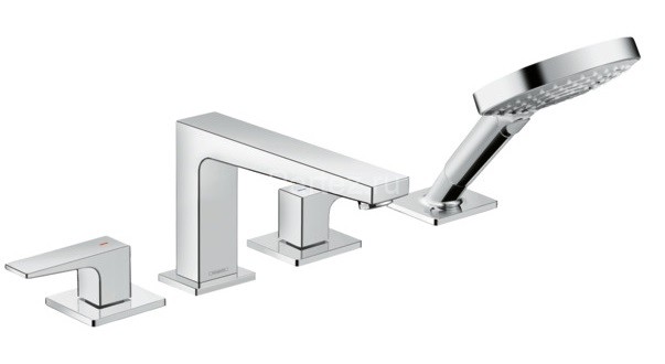 32552000 Metropol Смеситель на край ванны, на 4 отверстия (нужна СЧ 13444180)