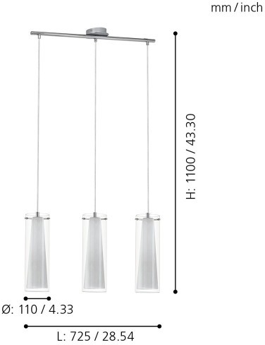 Подвесной светильник Eglo 89833