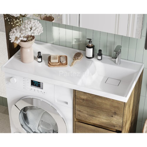 Тумба под раковину Aquaton Лондри 40 без фасада, дуб рустикальный (1A267001LHDR0)