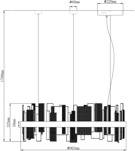 Подвесной светильник Wertmark WE460.02.023