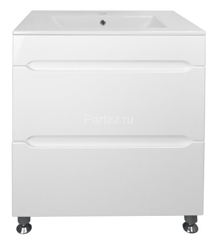 Комплект тумба Арфа 70/2Н (710х830х470) напольная с раковиной LEONE NEW без подсветки (CS00071937)