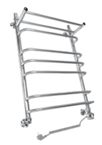 Полотенцесушитель электрический ДВИН FQ Electro лесенка с полкой 80/50, ТЭН справа, полированный (46