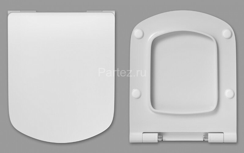 Roca DAMA SENSO Тонкое сиденье с крышкой к компакту, микролифт, дюропласт