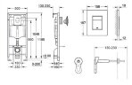 Сет 3 в 1 инсталляция Grohe Rapid SL с клавишей смыва + подвесной унитаз Azario Grado с быстросъемны