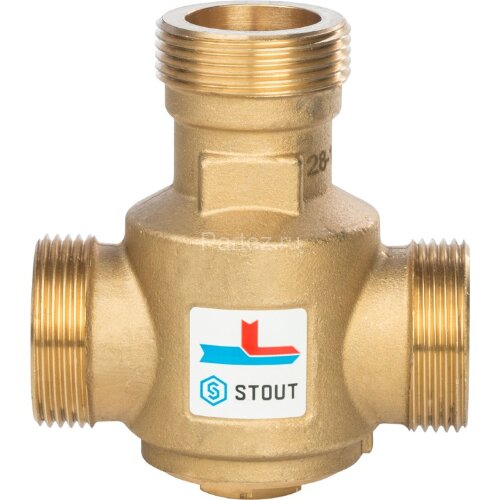 Термостатический смесительный клапан G 1. 1/4" НР 70°С Stout