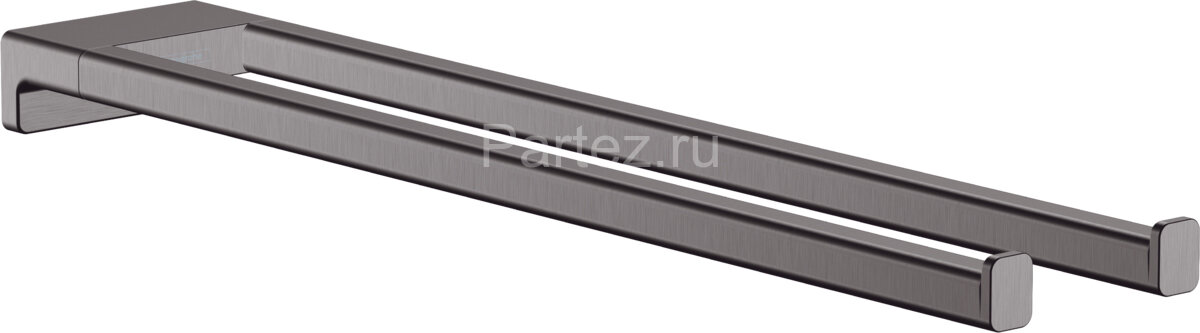 Полотенцедержатель Hansgrohe AddStoris, шлифованный черный хром (41770340)