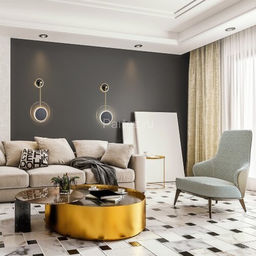 Бра Escada 10206/SG LED Black/Gold