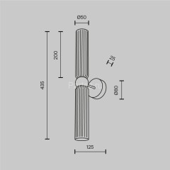 Бра Maytoni MOD302WL-02CG1