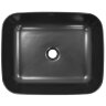 Раковина-чаша Creo Ceramique 500х400х140 накладная, прямоугольная, керамика, черный матовый (PU4200M