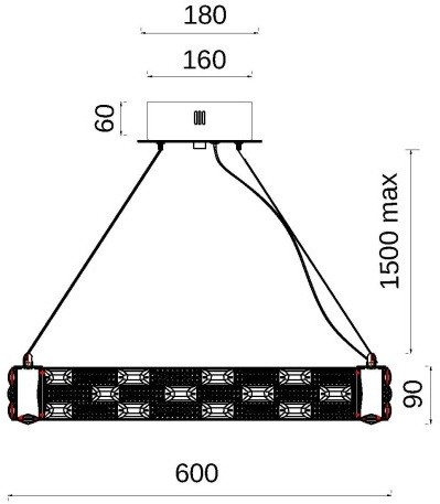 Подвесная люстра Fluorite FL1051-7P