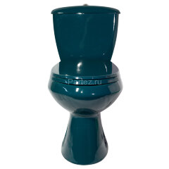 Унитаз-компакт Элисса Стандарт, с сиденьем, зеленый (43325110202)