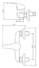 Смеситель Rossinka Y35-41 для душа