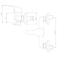 Смеситель Rossinka Y35-41 для душа