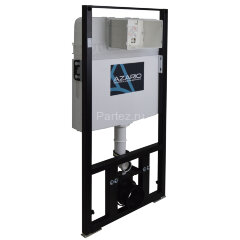 Сет AZARIO инсталяция + унитаз Creo Ceramique Ocean plus подвесной безободковый с тонким сиденьем ми