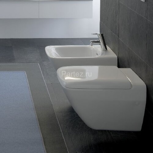 Унитаз подвесной Laufen Palace New Rimless безободковый с сиденьем микролифт, белый (8.2070.6.000.00