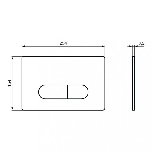 Кнопка смыва Ideal Standard OLEAS™ M2 SmartFlush, белая (R0122AC)