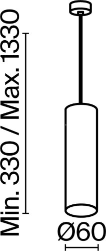 Подвесной светильник Maytoni P075PL-01B