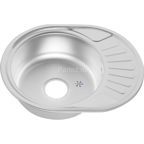 Мойка 5745 U MELANA 0,6/160 МАТОВАЯ врезная овальная с сифоном (120M t *12)