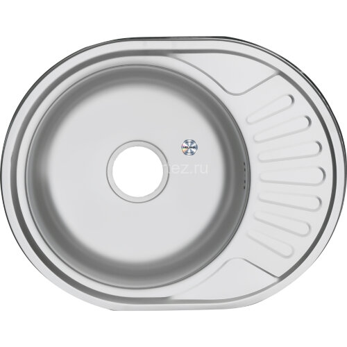 Мойка 5745 U MELANA 0,6/160 МАТОВАЯ врезная овальная с сифоном (120M t *12)