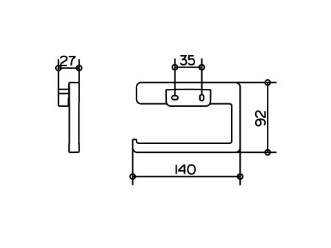 Держатель туалетной бумаги Keuco Collection Moll, хром (12762010000)