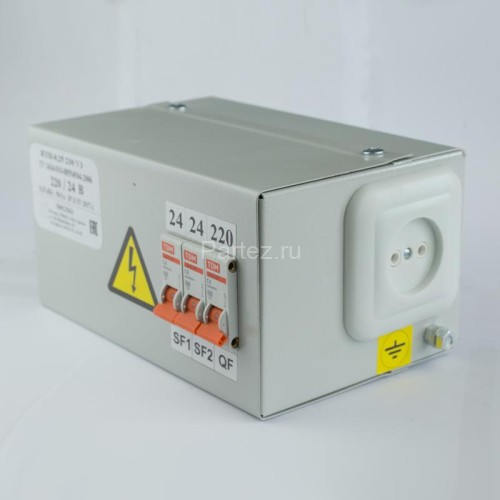 Ящик с понижающим трансформатором ЯТП 0.25 220/24В (3 авт. выкл.) Кострома ОС0000002235