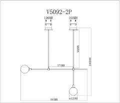 Потолочная люстра Moderli V5092-2P