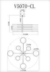 Потолочная люстра Moderli V5070-CL