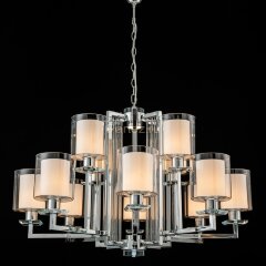 Подвесная люстра iLamp RM6201-8+4 CR+CL