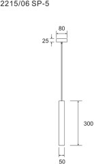 Подвесной светильник Divinare 2215/06 SP-5