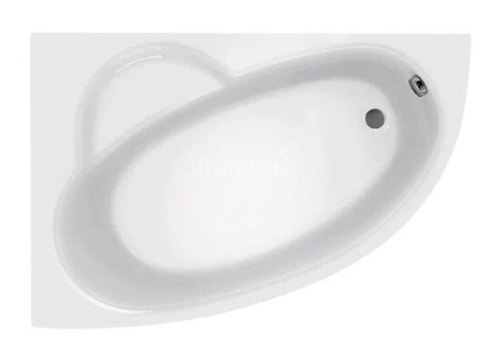 Ванна акриловая Roca WELNA асимметричная 160Х100, левосторонняя