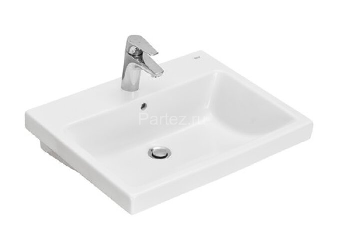 Раковина ROCA THE GAP PLUS ВЫСОКИЙ БОРТИК 60 X 46 СМ, ФАРФОР, БЕЛЫЙ (7.3270.M.100.4)