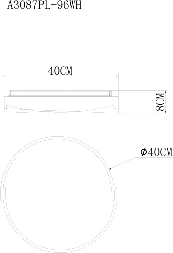 Потолочный светильник Arte Lamp A3087PL-96WH