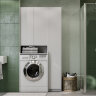Шкаф для стиральной машины AQUATON ЛОНДРИ 60 белый глянец (1A260503LH010)