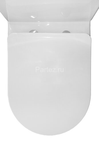 Унитаз-компакт Azario Renda 615х365х840 напольный, безободковый, в комплекте с арматурой, сиденье ми