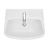 Раковина подвесная Santek "Лонги-55" 550х420х195 фарфор, 1 отверстие под смеситель, белая (1.WH50.1.
