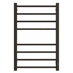 Полотенцесушитель электрический ДВИН S plaza neo 80/50 К, диммер, квадрат, чёрный матовый (465675917