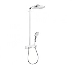 27127400 Raindance Select E 300 3jet Showerpipe, ½’, белый/хром