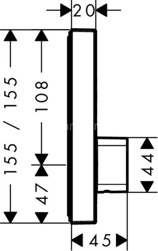 15768000 ShowerSelect Смеситель ShowerSelect, для 2 потребителей, СМ