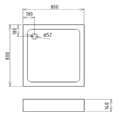 Душевой поддон Gemy ST15A