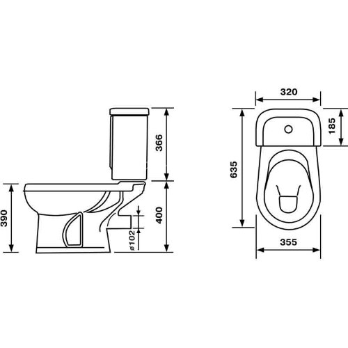 Унитаз-компакт Ирида Стандарт горизонтальный выпуск, с сиденьем, зеленый (40325130402)