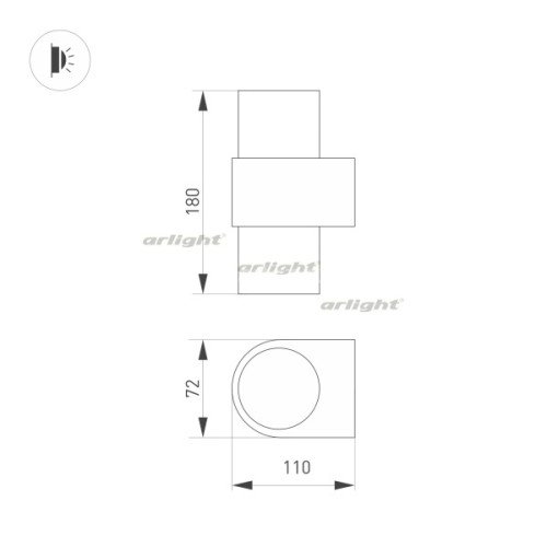 Настенный светильник Arlight 033555