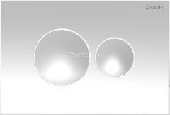 Сет LORANTO Инсталляция с круглой кнопкой белая глянцевая + унитаз CANTO с сиденьем микролифт (4501+