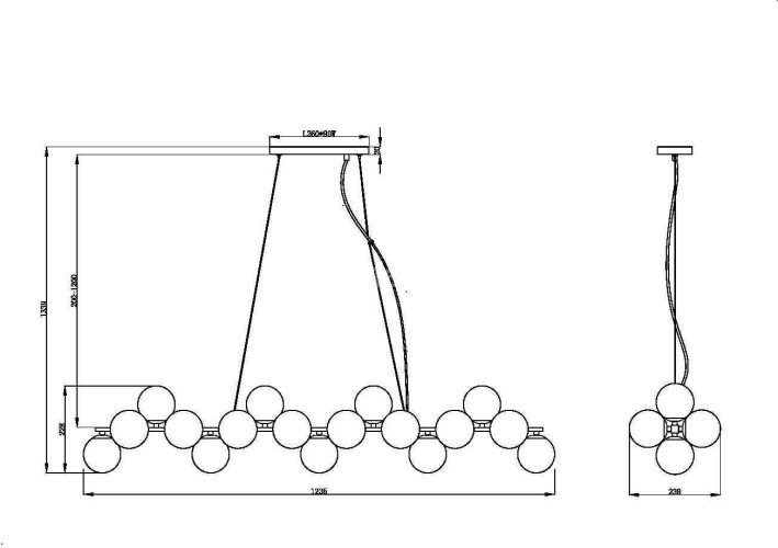 Подвесной светильник Maytoni MOD547PL-25B