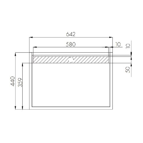 Столешница AQUATON Лофт Фабрик 60.0х1.6х39.8, дуб кантри (1A242903LTDY0)