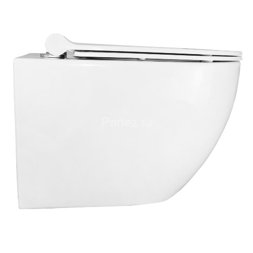 Унитаз подвесной Azario Geno 490х360х360 безободковый, с ультратонким сиденьем микроклифт (AZ2196D)