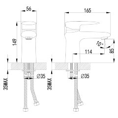 Смеситель Lemark Status LM4406C для раковины