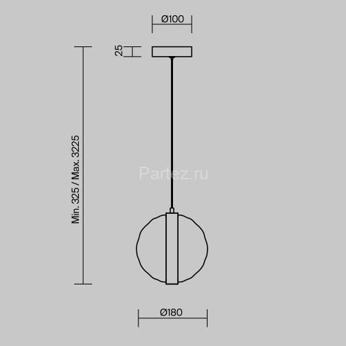 Подвесной светильник Maytoni MOD379PL-L6B3K