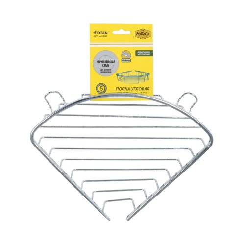 Полка угловая Fixsen Hotel, одноэтажная, хром (FX-31051-1)
