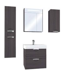 Зеркало-шкаф AQUATON СИЛЬВА 60 с подсветкой, Дуб Макиато (1A216202SIW50)